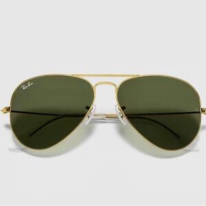 Ray-Ban Classic Gold Sunglasses with black Lenses